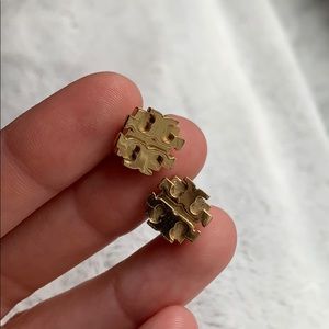 Gold Tory Burch T Studs